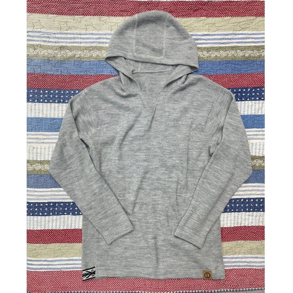 Paka "The Hoodie" Alpaca Blend Hoodie Gray Knit Pullover / Mens Large